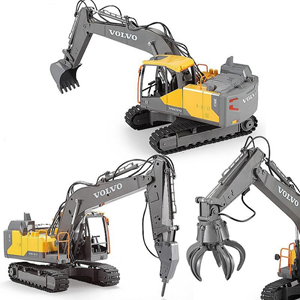 ماشین کنترلی بیل مکانیکی شارژی سه کاره مقیاس 1:16 دبل ای مدل Excavator Volv Double EE 568-003_اسباب بازی